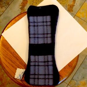 Handmade, Burp Cloths, Fleece, about 12 Inches By 6 Inches, Plaid, Black, Gray